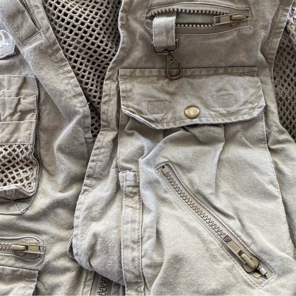 Vintage Banana Republic Safari Utility Vest Sz L - Picture 6 of 8